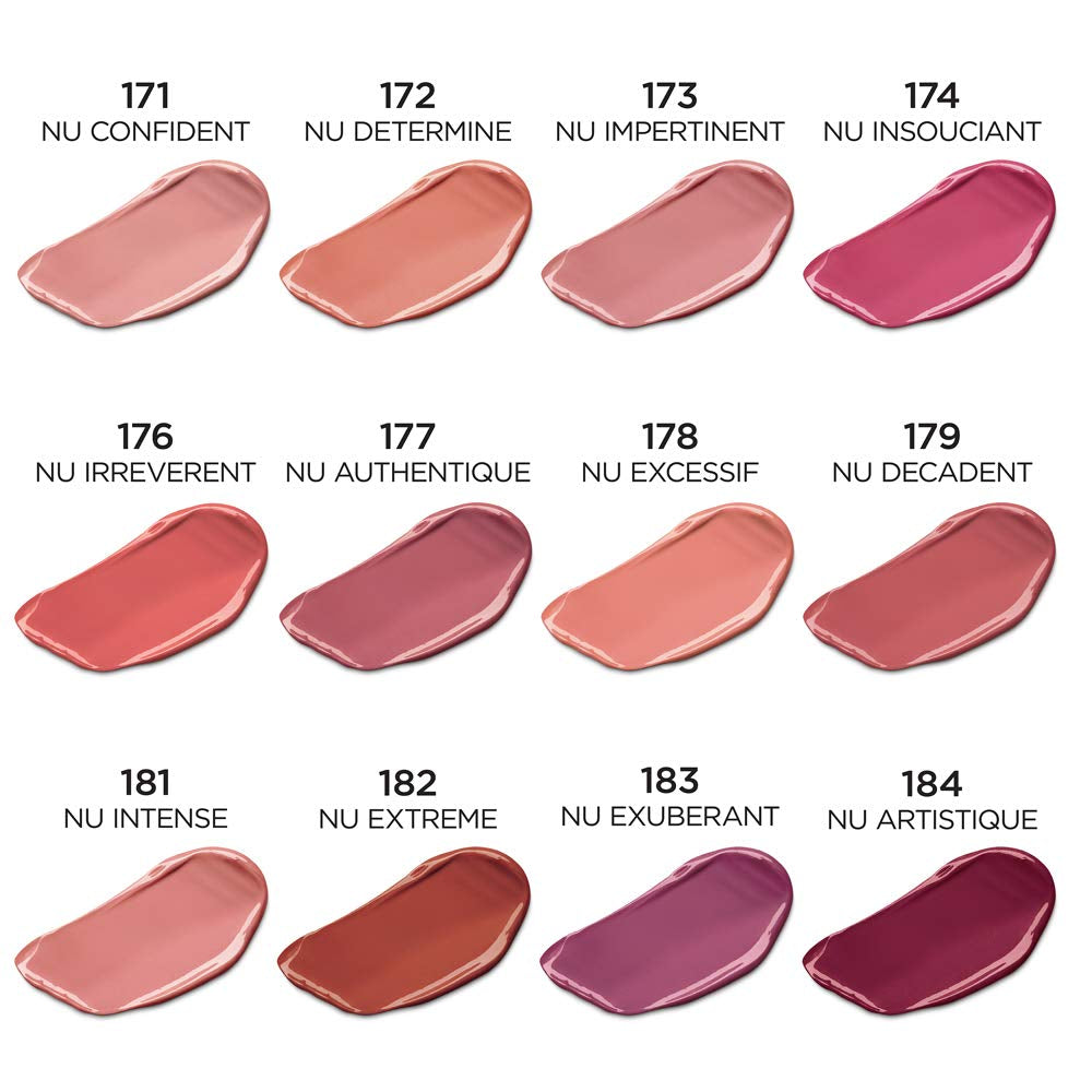 L'Oreal Paris Colour Riche Les Nus Lipstick, Nu Intense, 0.13 Oz.