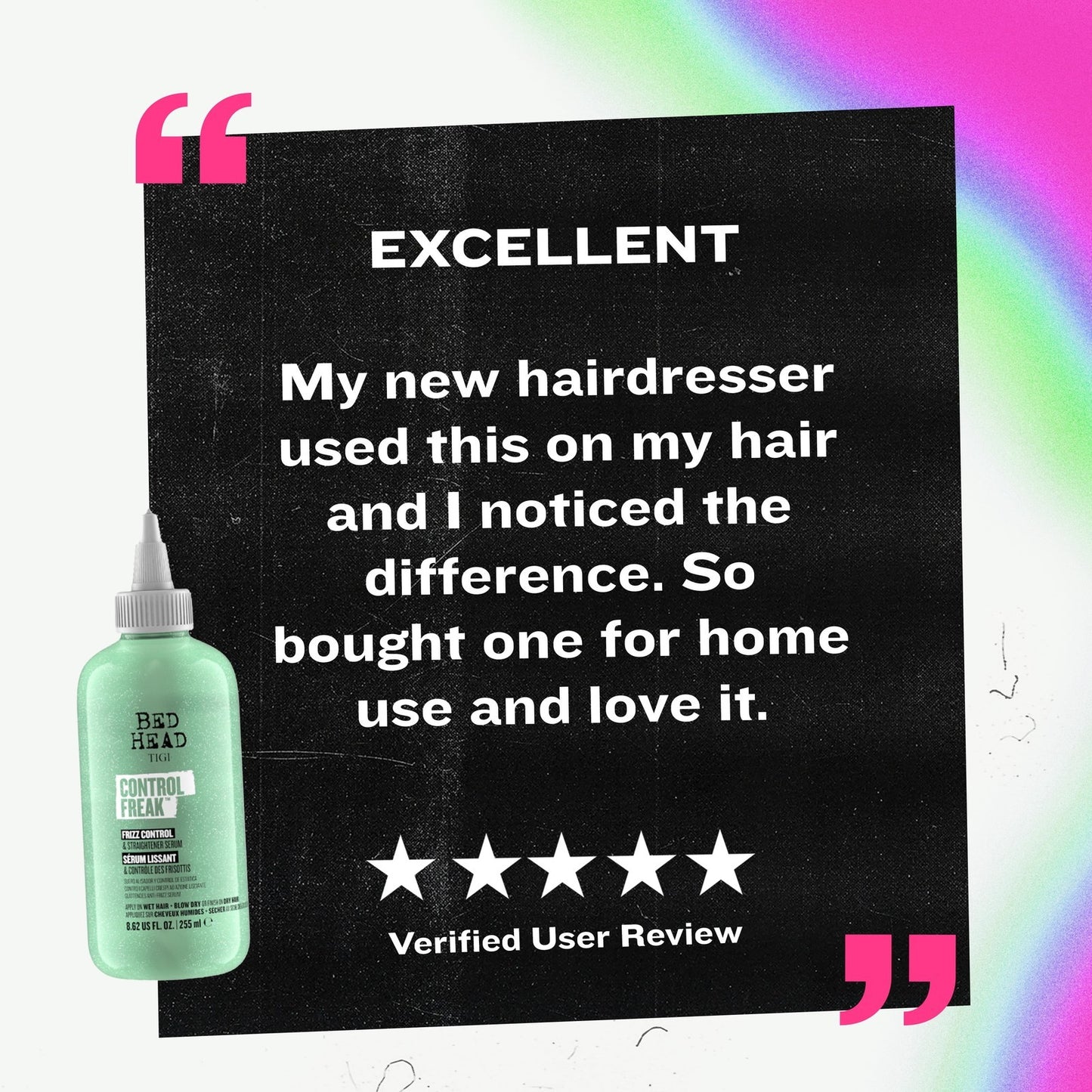 Control Freak Frizz Control & Straightening Serum - Use for Anti-Frizz & Smoothi