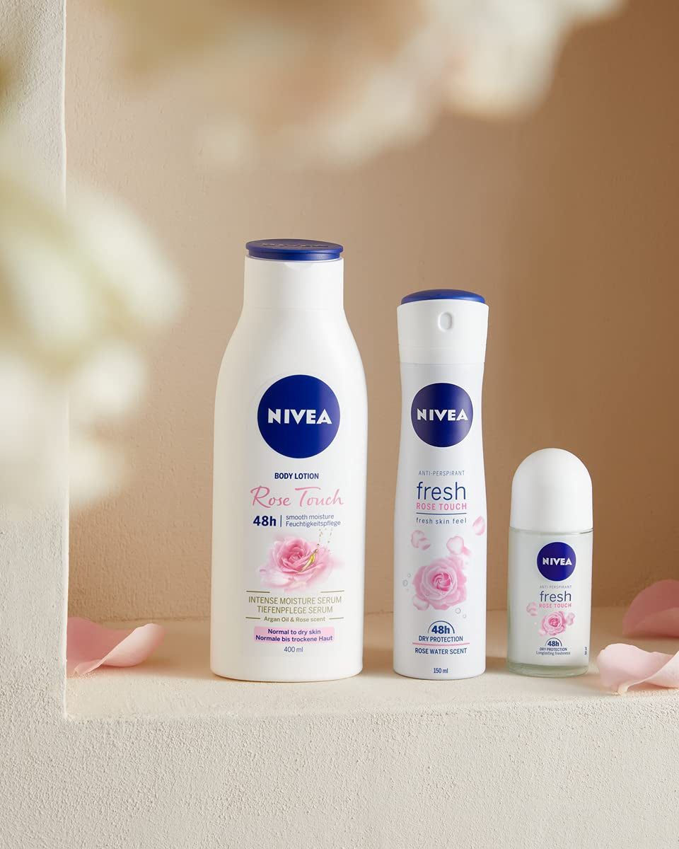 NIVEA Rose Touch 48 H Antitranspirant Im Kugel Für Damen 50 Ml