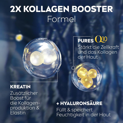 NIVEA Anti-Falten POWER Q10 Extra Straffende Tagespflege LSF 30, Gesichtspflege Mildert & Beugt Falten Vor, Straffende Tagescreme Mit Purem Q10, Kreatin & Hyaluronsäure (50 Ml)