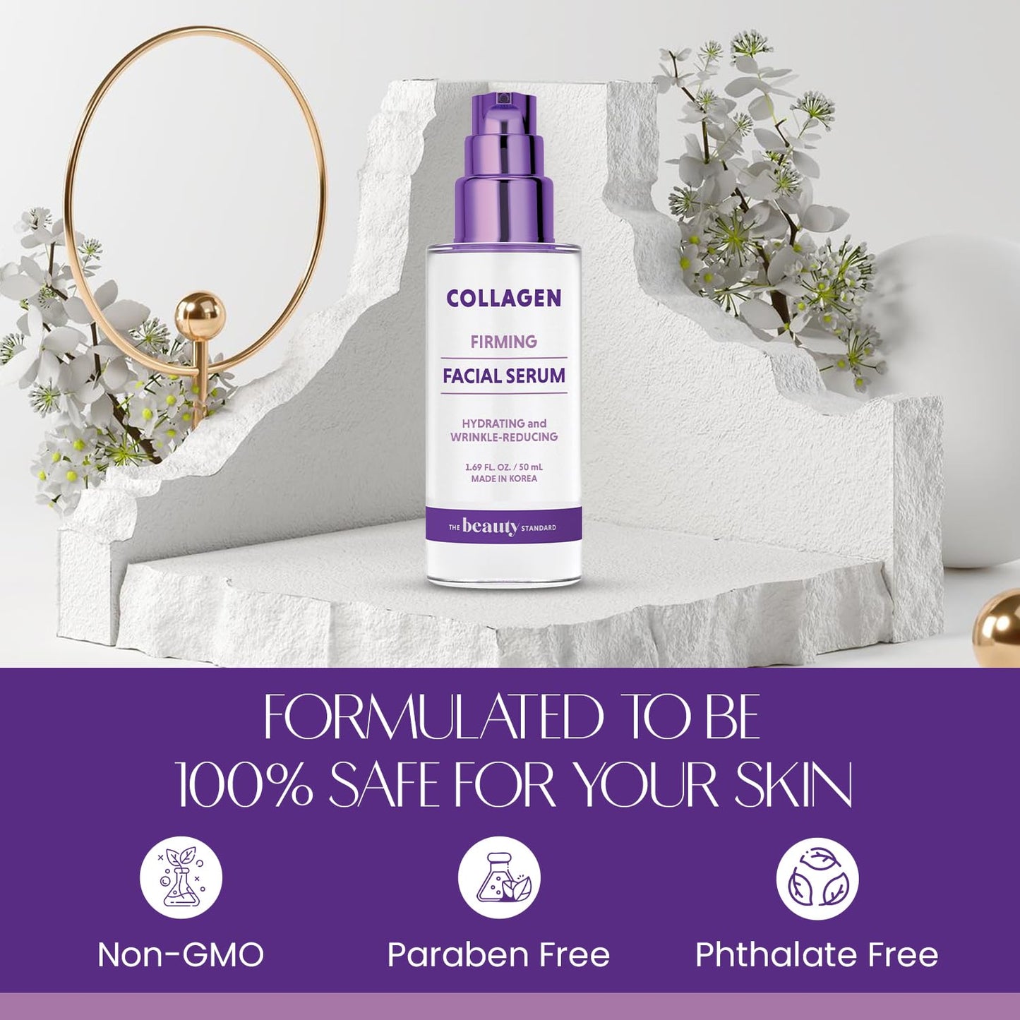Get Your Glow On! 🌟 Collagen Face Serum - Anti-Aging, Hydrating, and Perfect for Every Skin Type! 💧✨ Clean Beauty, Cruelty-Free, and Dermatologist Approved! 🐰 #KoreanSkincare #GlowUp
