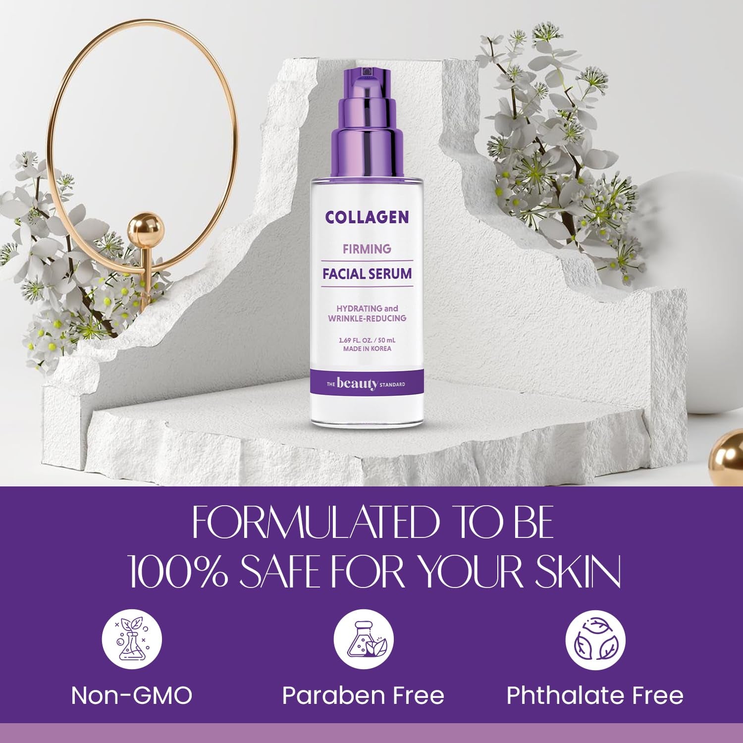 Get Your Glow On! 🌟 Collagen Face Serum - Anti-Aging, Hydrating, and Perfect for Every Skin Type! 💧✨ Clean Beauty, Cruelty-Free, and Dermatologist Approved! 🐰 #KoreanSkincare #GlowUp