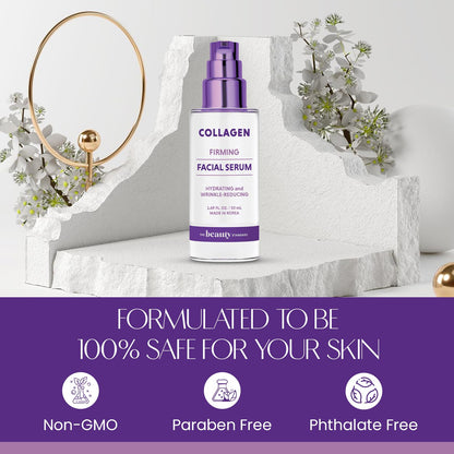 Get Your Glow On! 🌟 Collagen Face Serum - Anti-Aging, Hydrating, and Perfect for Every Skin Type! 💧✨ Clean Beauty, Cruelty-Free, and Dermatologist Approved! 🐰 #KoreanSkincare #GlowUp