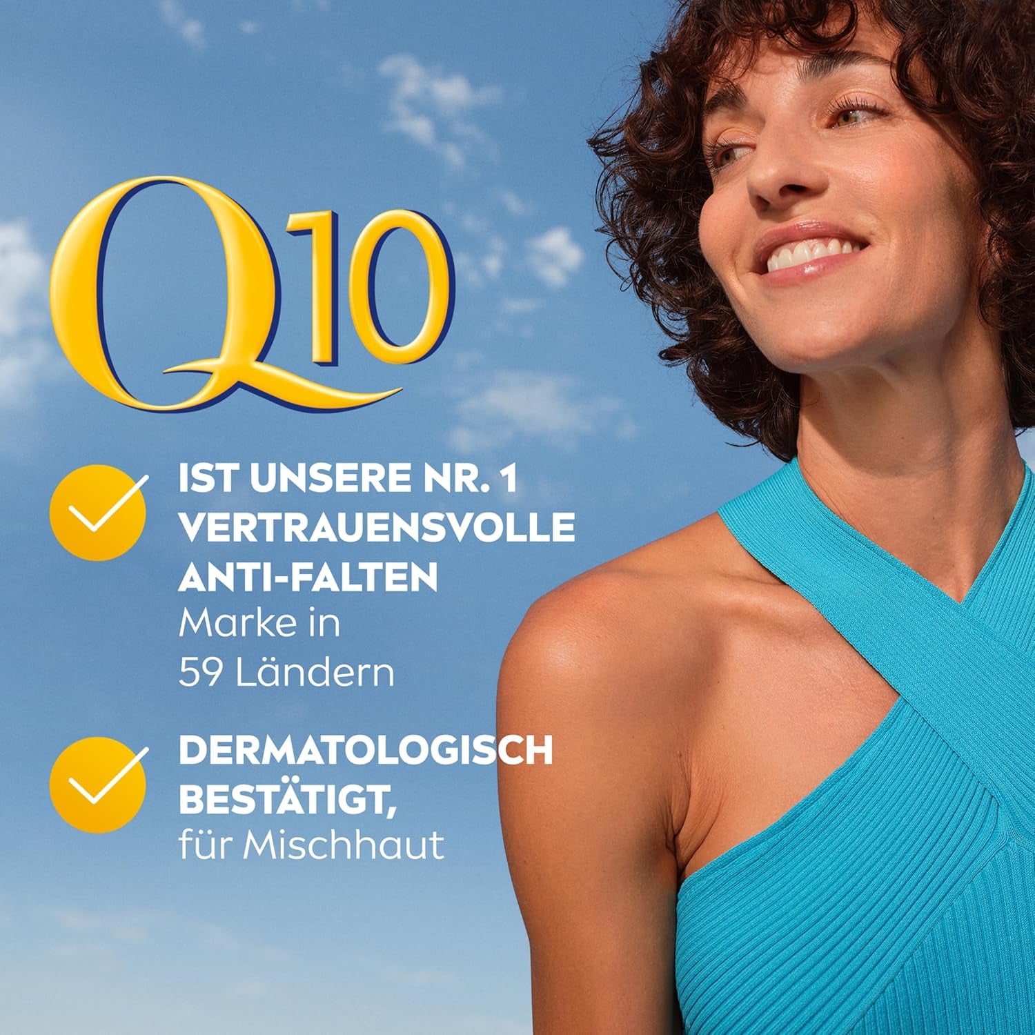 NIVEA Q10 Anti-Falten PORENVERFEINERUNG Extra Leichte Tagespflege, Straffende Tagescreme Mit LSF 15, Gesichtspflege Für Mischhaut Mit Q10, Algenextrakt Und Aloe (50 Ml)