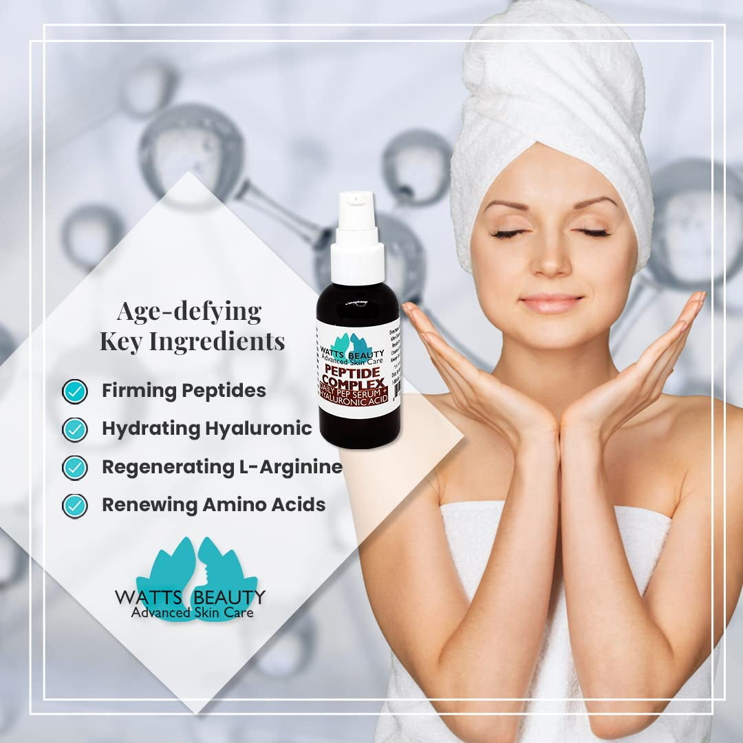 Peptide-Enriched Anti-Aging Serum for Enhanced Collagen Production and Wrinkle Firming - 4 Oz of Youthful Radiance