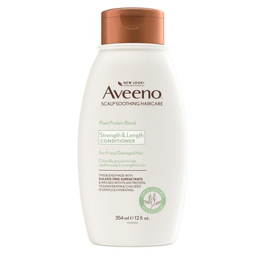 Aveeno Plant Protein Blend Conditioner 12 Fl Oz Frizz Control and Nourishing ...