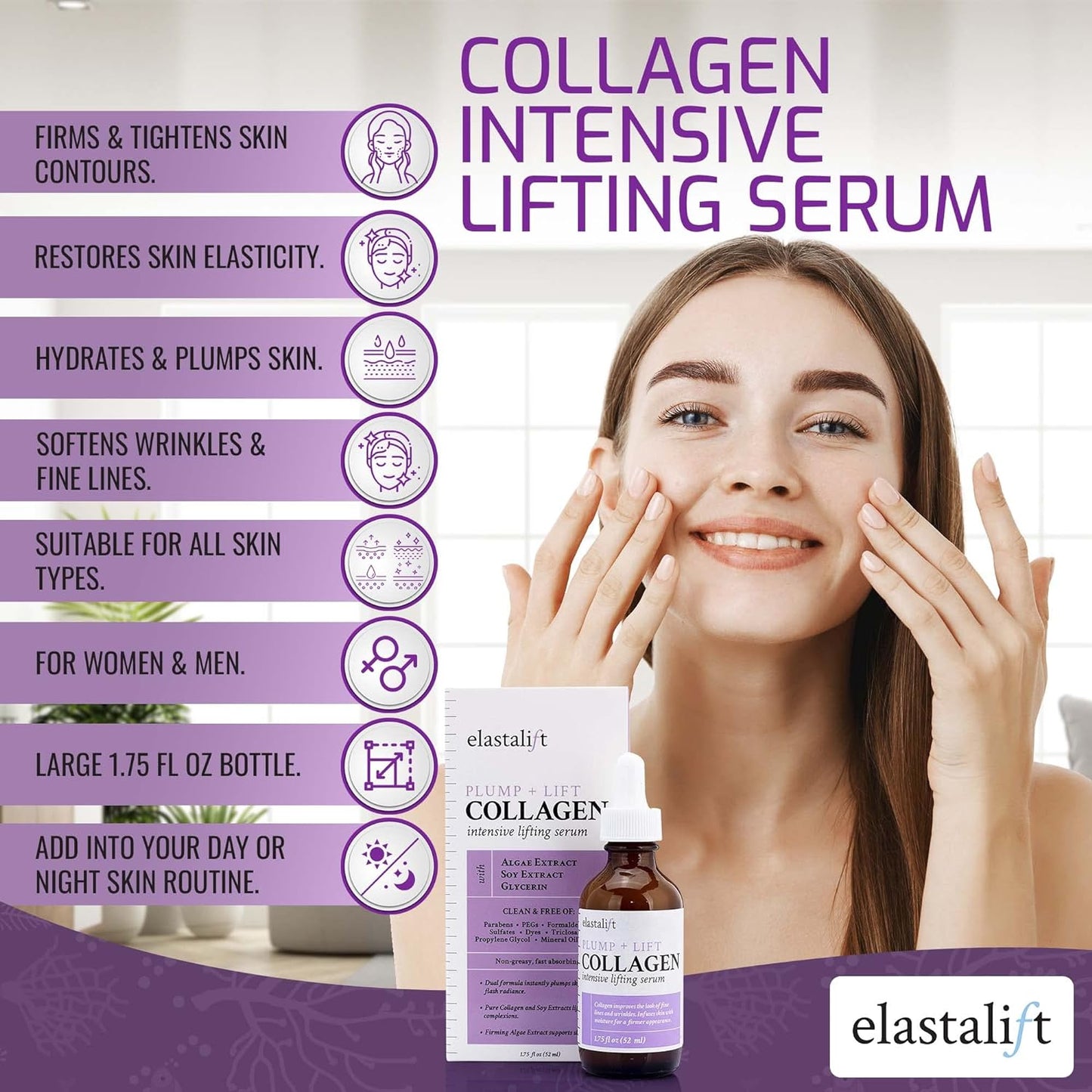Elastalift Collagen Serum: Enhance Skin Firmness, Lift, and Hydration for a Youthful Appearance