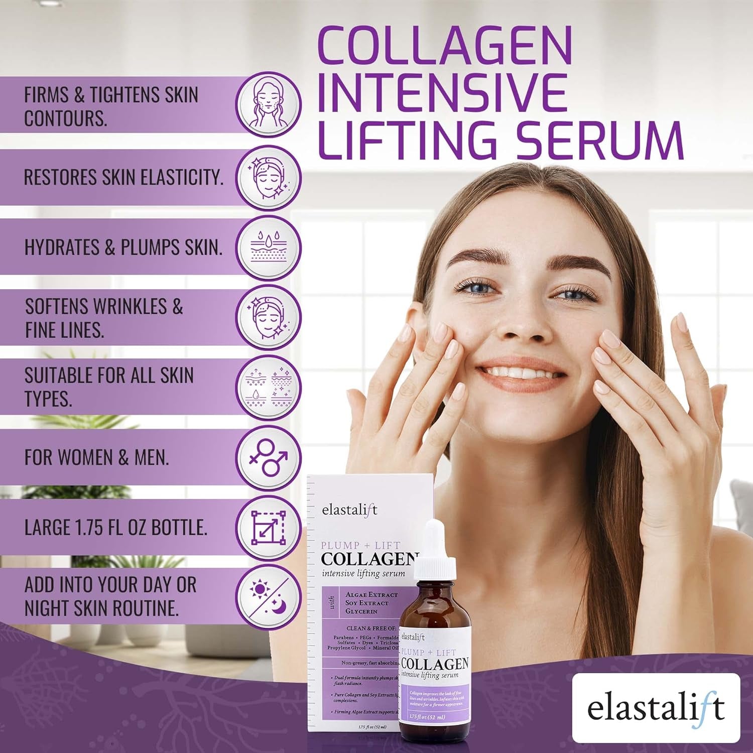 Elastalift Collagen Serum: Enhance Skin Firmness, Lift, and Hydration for a Youthful Appearance