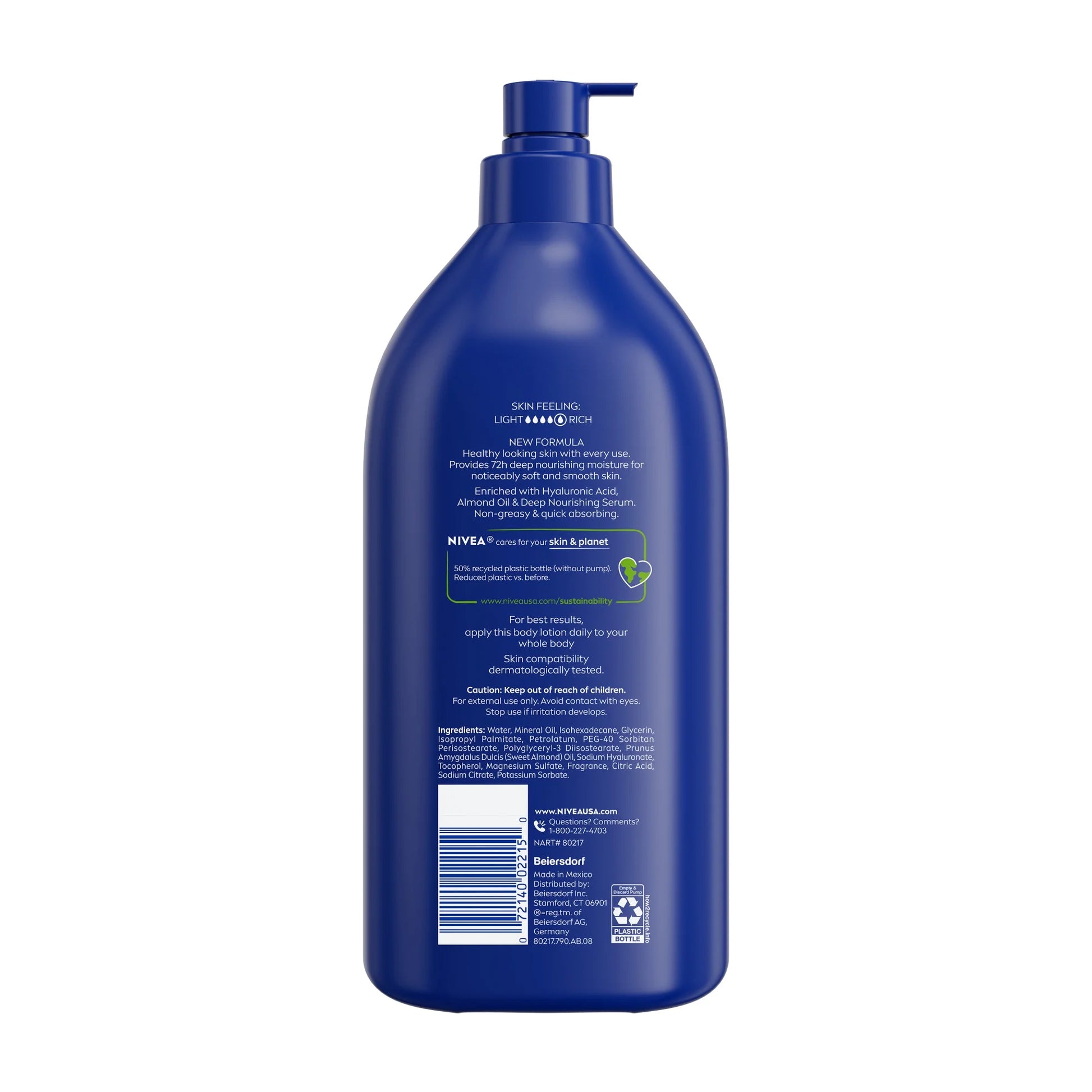 (3 Pack)  Essentially Enriched Body Lotion for Dry Skin with Hyaluronic Acid and Almond Oil, Value Size 33.8 Fl Oz