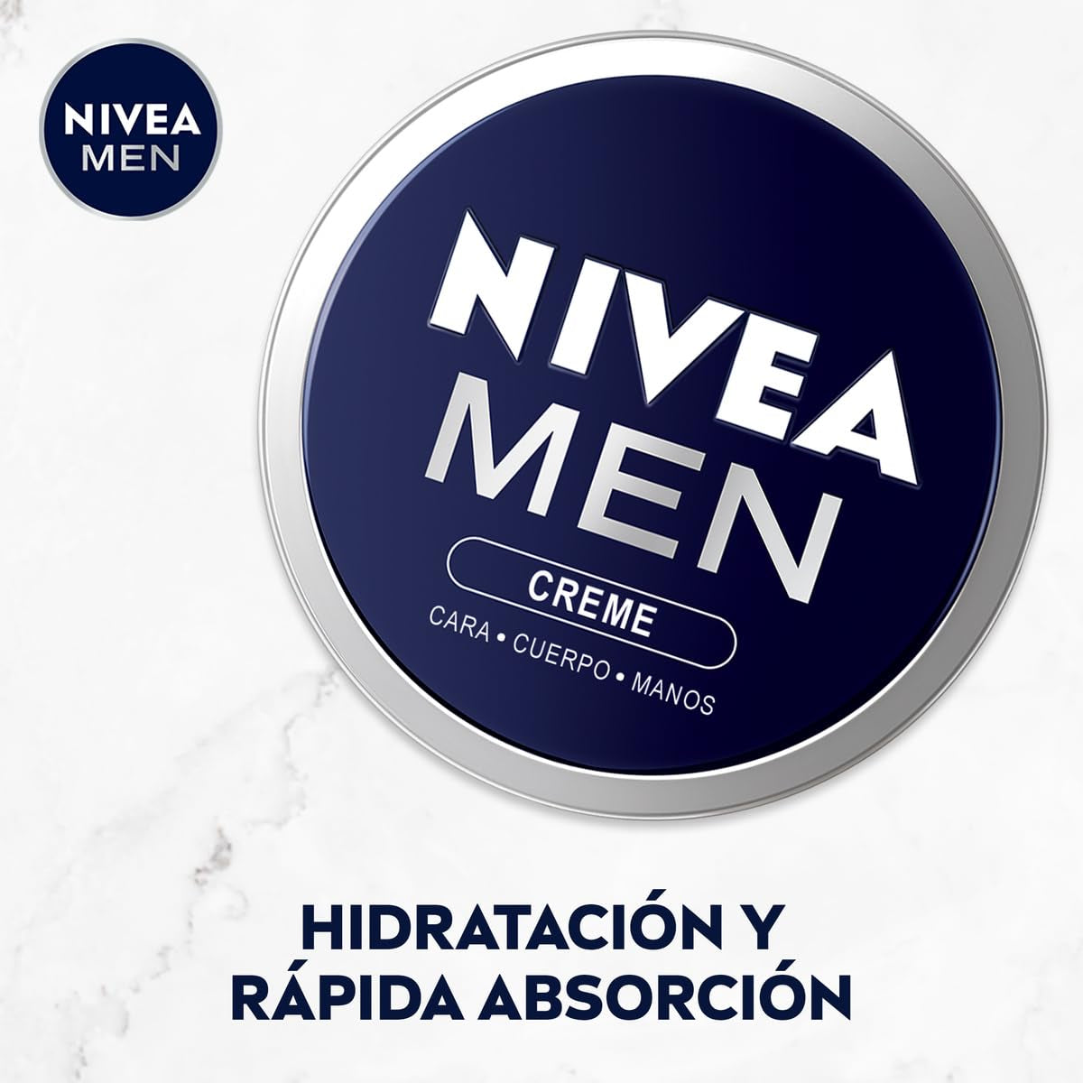 NIVEA MEN Creme (1 X 150 Ml), Crema Para Hombres, Crema Para Cara, Crema Corporal Hidratante, Crema Multiusos Hidratante Para El Cuidado De La Piel Masculina (Packung Mit 2)