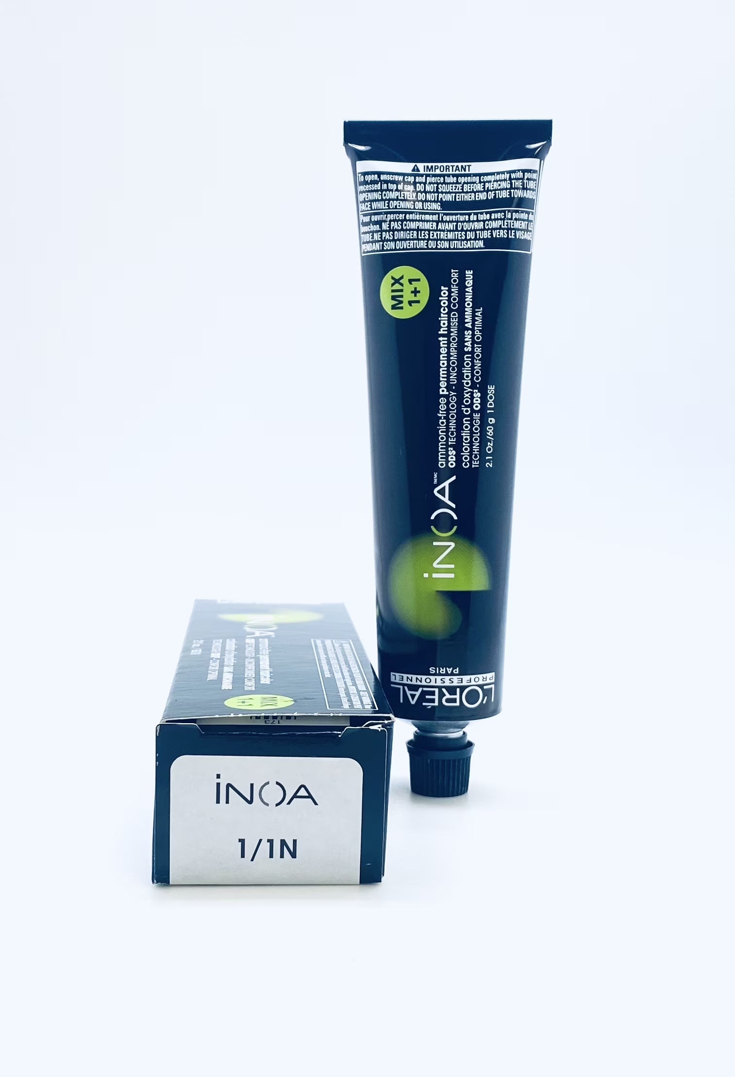 Inoa Permanent Haircolor 1/1N 2.1 Oz