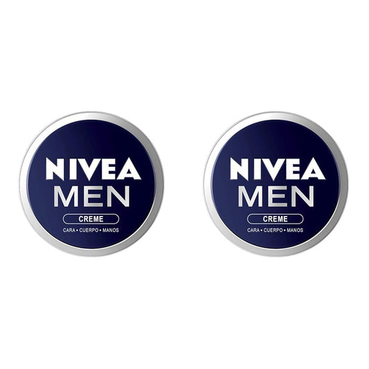 NIVEA MEN Creme (1 X 150 Ml), Crema Para Hombres, Crema Para Cara, Crema Corporal Hidratante, Crema Multiusos Hidratante Para El Cuidado De La Piel Masculina (Packung Mit 2)