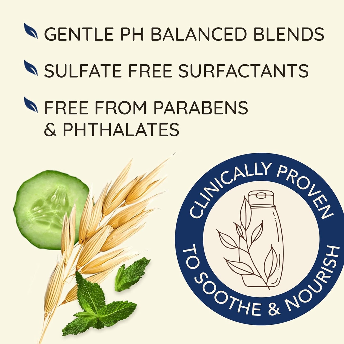 Aveeno, Fresh Greens Blend Sulfate-Free Shampoo with Rosemary, Peppermint & Cucumber to Thicken & Nourish, Clarifying & Volumizing Shampoo for Thin or Fine Hair, Paraben-Free, 12Oz
