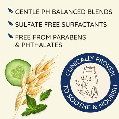 Aveeno, Fresh Greens Blend Sulfate-Free Shampoo with Rosemary, Peppermint & Cucumber to Thicken & Nourish, Clarifying & Volumizing Shampoo for Thin or Fine Hair, Paraben-Free, 12Oz
