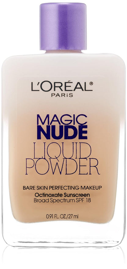 Say goodbye to heavy makeup! Discover L’Oréal Paris Magic Nude Liquid Powder for the perfect, bare-skin look with SPF 18! 🌟 #FlawlessSkin #MakeupMagic