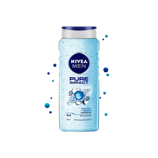 Nivea Pure Impact Shower Gel, 500Ml