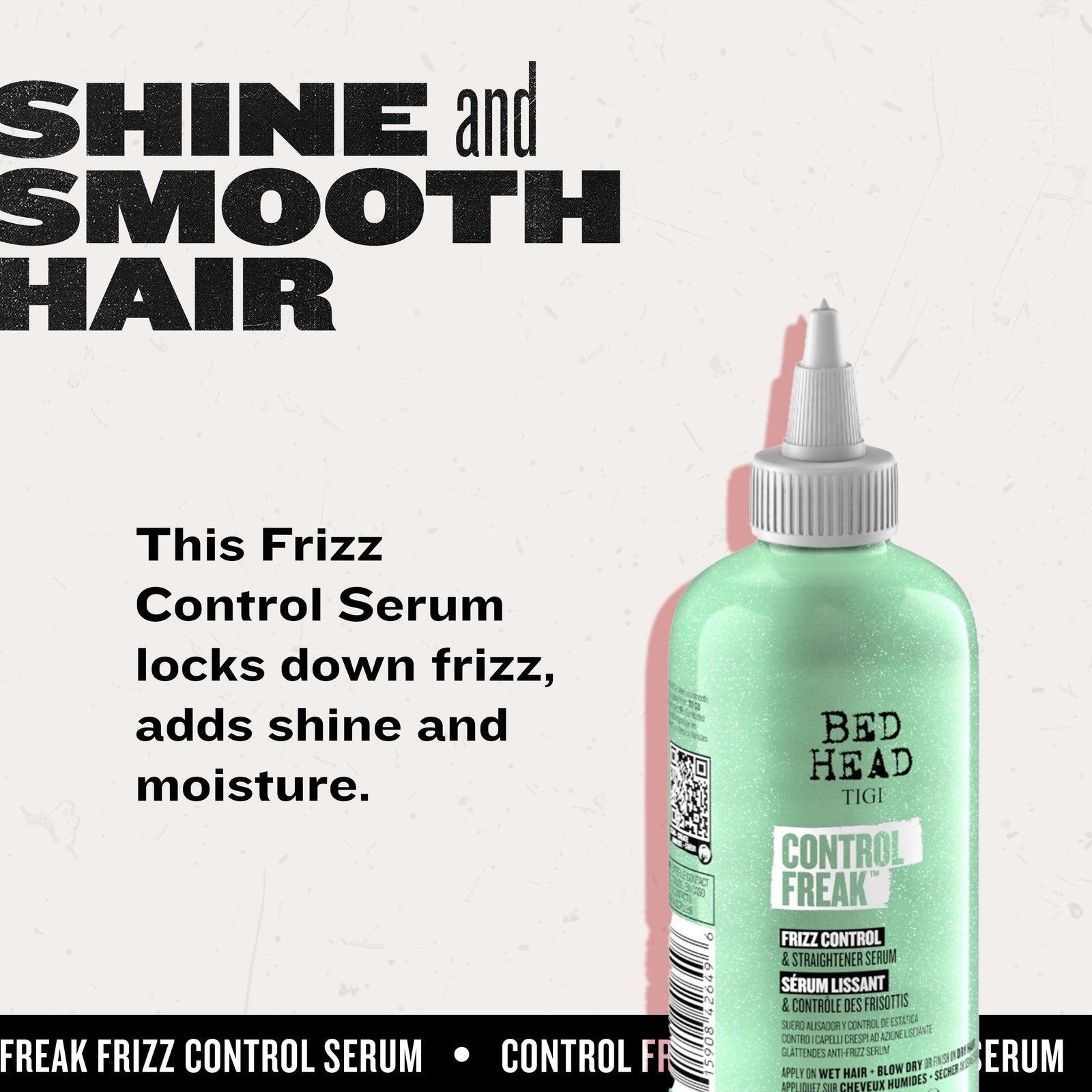 Control Freak Frizz Control & Straightening Serum - Use for Anti-Frizz & Smoothi
