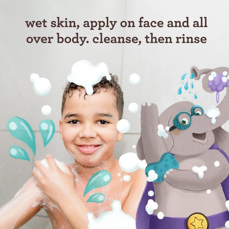 Kids Gentle Face and Body Wash for Sensitive Skin, 18 Fl Oz