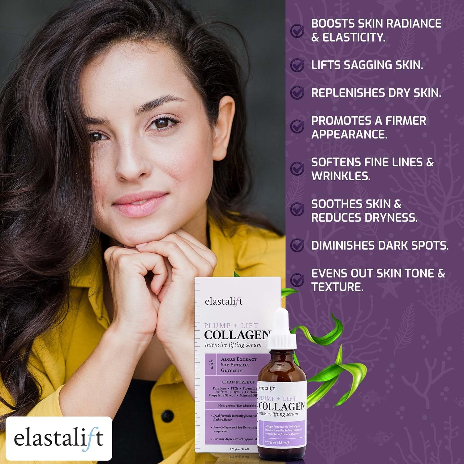 Elastalift Collagen Serum: Enhance Skin Firmness, Lift, and Hydration for a Youthful Appearance