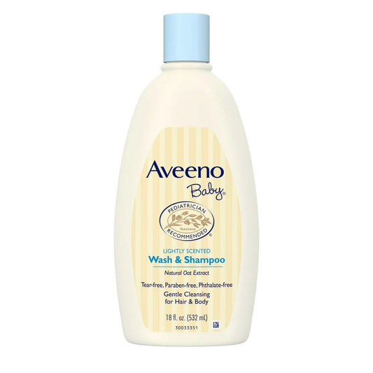 Baby Wash & Shampoo, Lightly Scented, 18 Oz (Pack of 2)