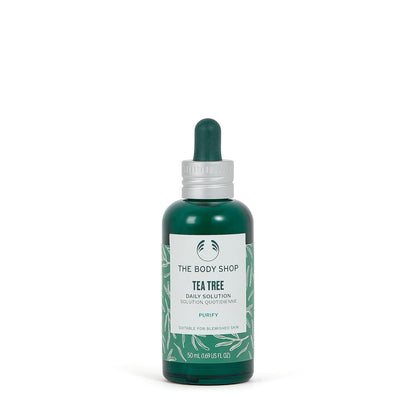 The Body Shop Tea Tree Daily Solution Serum - Purifying - for Oily, Blemished Skin - 1.69 Fl Oz