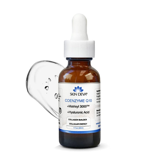 Revitalize Your Skin with SKIN DEVA's Powerful Anti-Aging Serum! 💖✨ Packed with Coenzyme Q10, Matrixyl 3000, and Hyaluronic Acid for Youthful Glow! #SkincareGoals #AntiAging