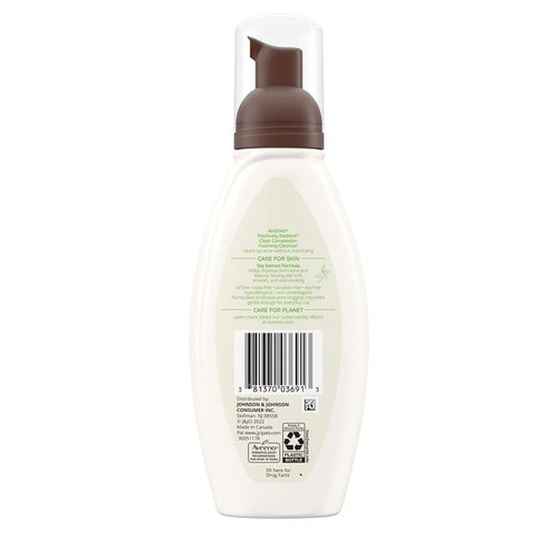 Aveeno Clear Complexion Foaming Daily Cleanser 6 Fl Oz Salicylic Acid Acne Tr...