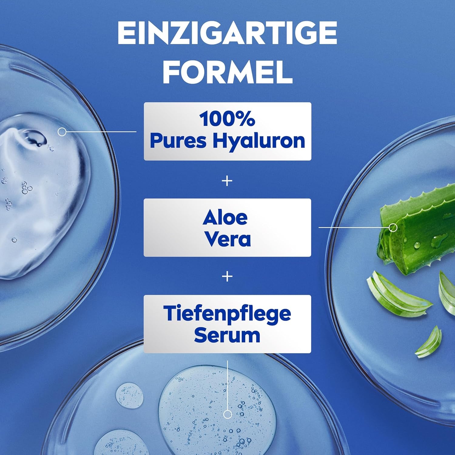 NIVEA Body Lotion Aloe & Pflege, Körpercreme Mit Tiefenpflege Serum Für 72H Feuchtigkeit, Körperlotion Mit Purem Hyaluron Und Aloe Vera Natürlichen Ursprungs(400 Ml)