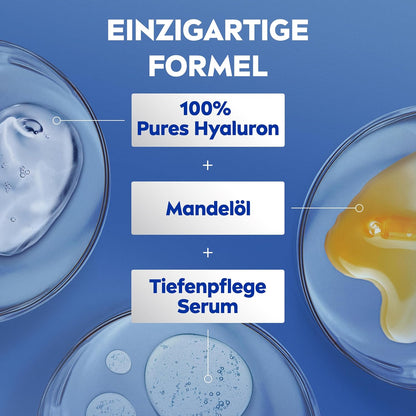 NIVEA Reichhaltige Body Milk, Intensiv Pflegende Körpercreme Mit Purem Hyaluron, Mandelöl Und Tiefenpflege Serum, Lotion Für Trockene Haut (625 Ml)