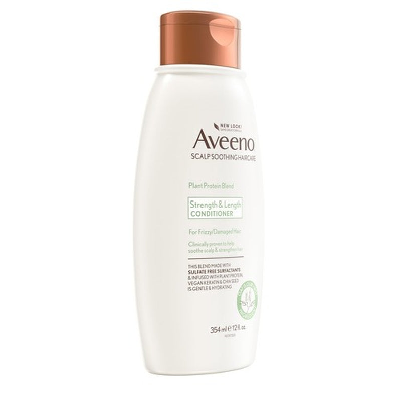 Aveeno Plant Protein Blend Conditioner 12 Fl Oz Frizz Control and Nourishing ...