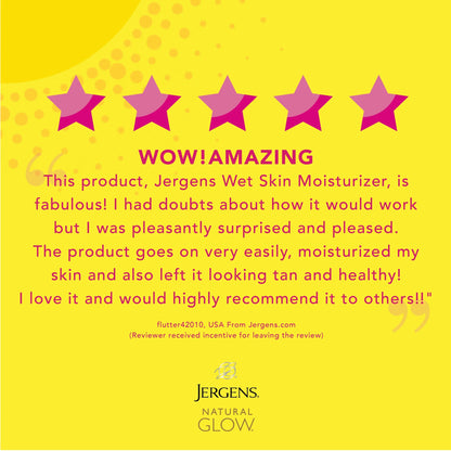 Natural Glow Wet Skin Moisturizer In-Shower Self Tanner Medium to Tan Skin, 7.5 Oz