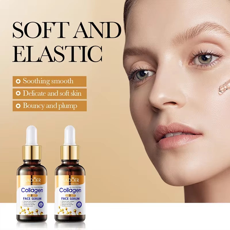 3-Piece Collagen Face Serum Set for Firming, Moisturizing, and Nourishing Skin
