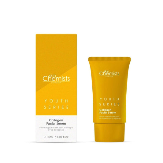 Transform Your Skin with Skin Chemists Collagen Face Serum! 🌟 Say goodbye to wrinkles and fine lines with our plant-based formula enriched with marine amino acids. Perfect for a youthful glow! ✨ #AntiAging #SkincareMagic