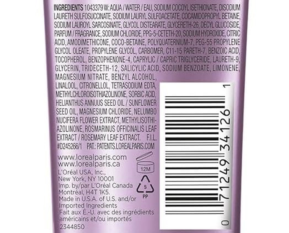L’Oréal Paris Moisture Sulfate Free Shampoo, Hair Care for Color-Treated Hair with Rosemary Botanicals, Everpure, 8.5 Oz (Packaging May Vary)