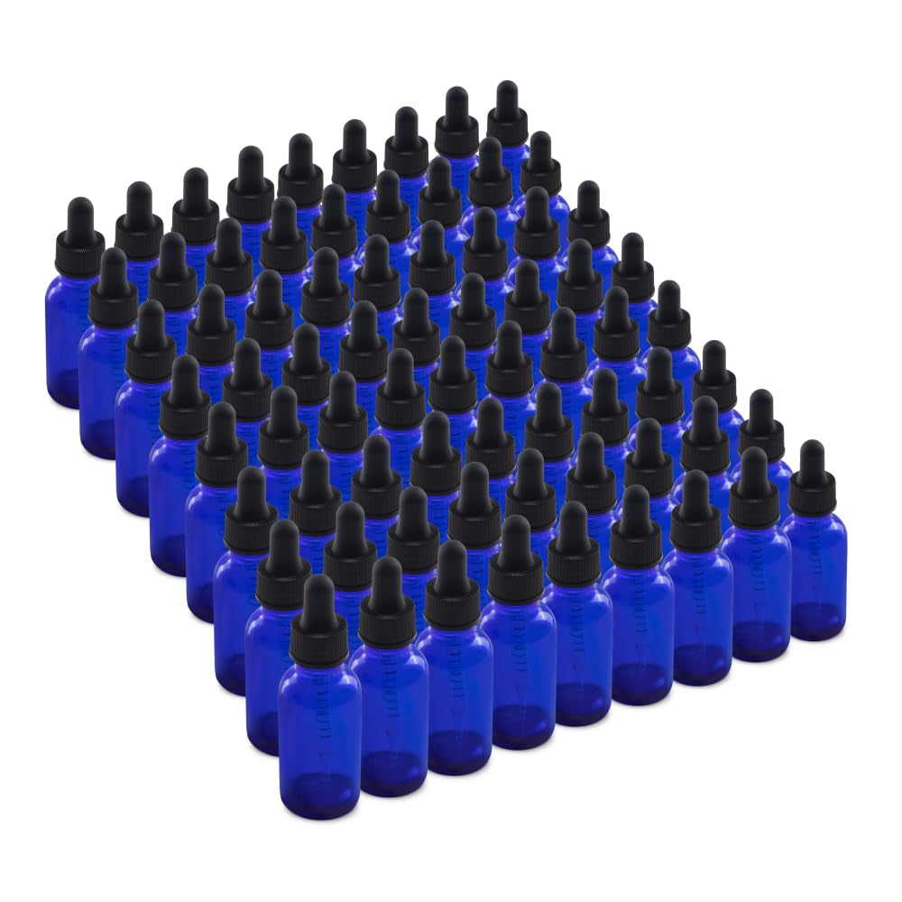 The Bottle Depot - 24 Pack - 1 Oz Glass Bottle with Dropper - Green - 20-400 Neck Finish - Boston round Bottles - UV Rays Protection