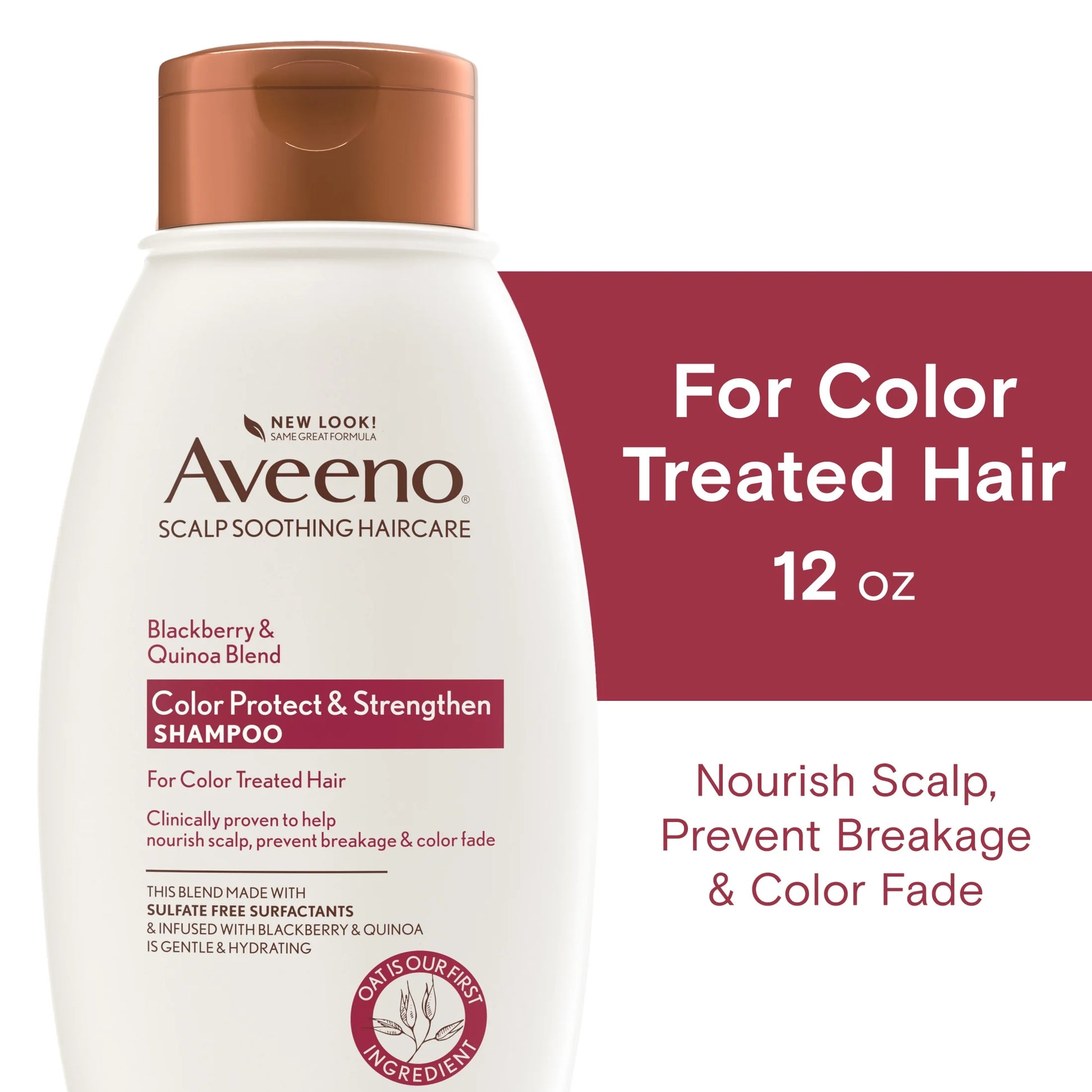 Blackberry & Quinoa Strengthening Shampoo for Color-Treated Hair, 12 Fl Oz