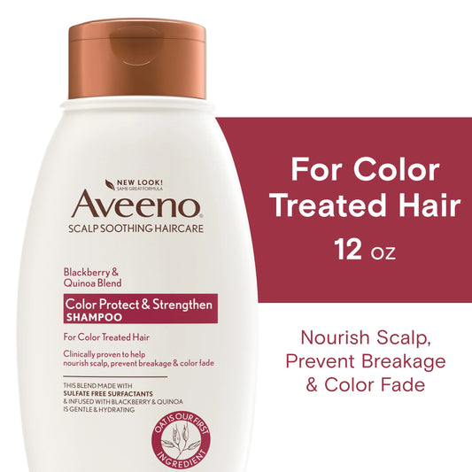 Blackberry & Quinoa Strengthening Shampoo for Color-Treated Hair, 12 Fl Oz