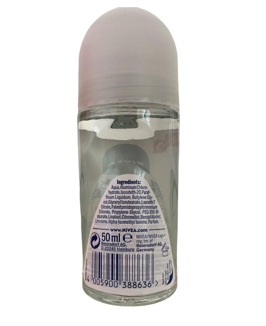 NIVEA 50Ml Invisible Black and White Clear Roll on anti Perspirant Deodorant Original 1 Count