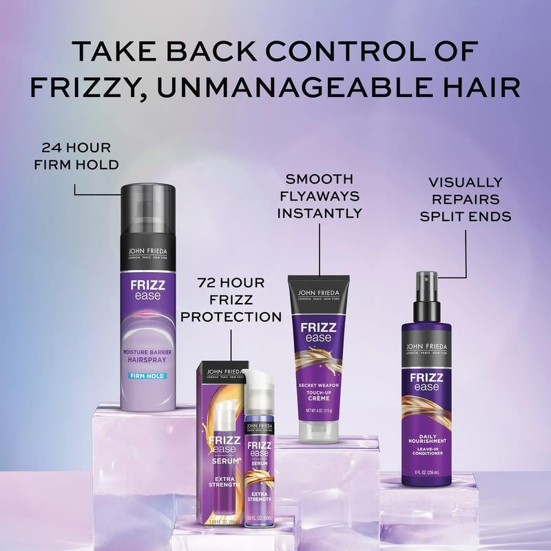 Frizz Ease Extra Strength Hair Serum, Anti-Humidity Spray with Coconut Oil, 1.69