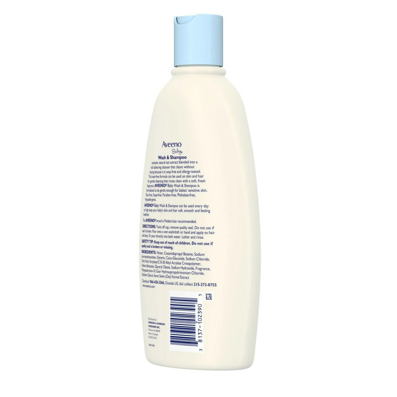 Baby Wash & Shampoo, Lightly Scented, 18 Oz (Pack of 2)
