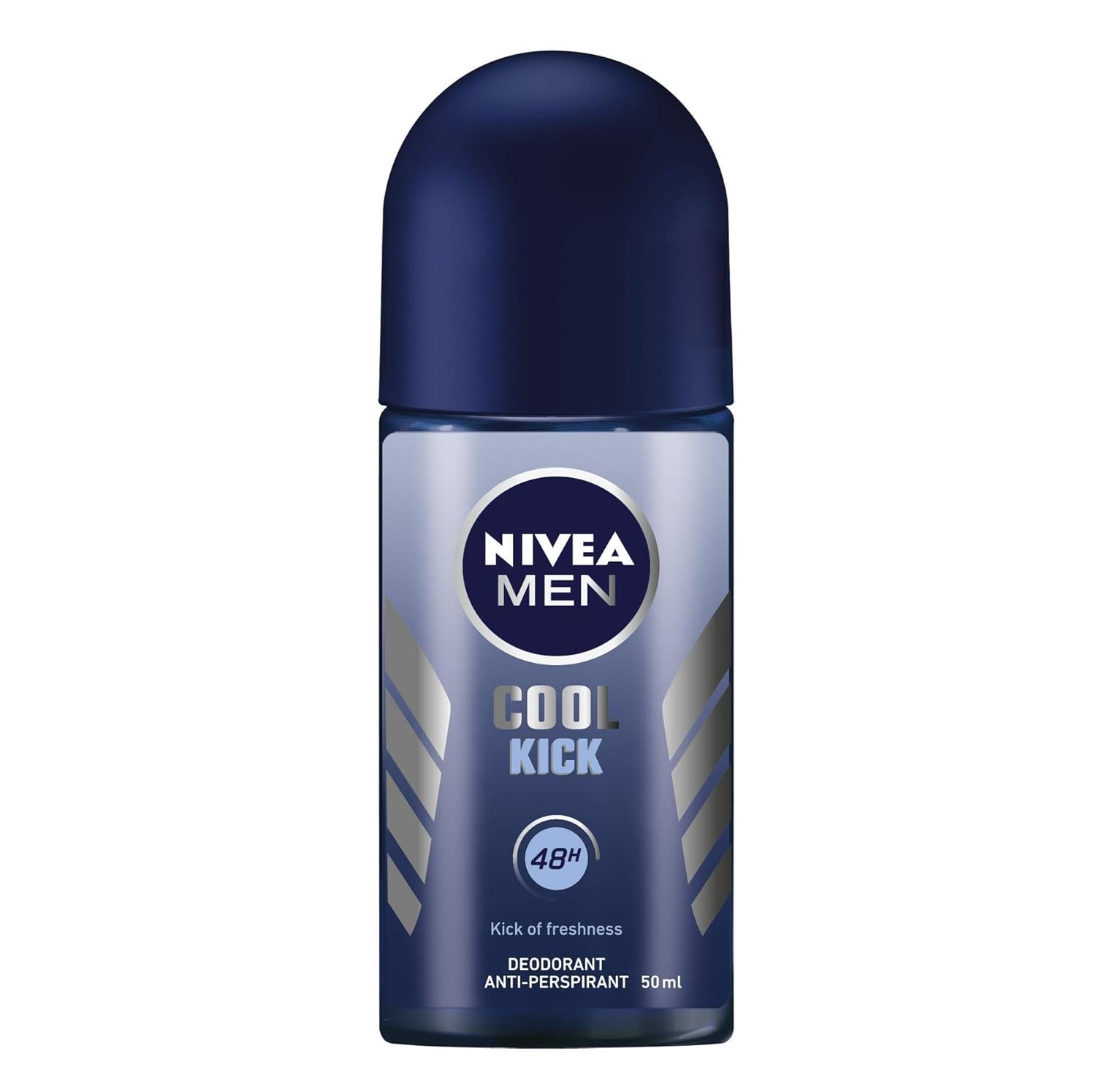 NIVEA Men Cool Kick Roll-On 6 X 50 Ml Deodorant Für Effektiven 72H Schutz Deo Roll-On Ohne Alkohol Und Hautverträglich Mit Frischem, Belebendem Duft