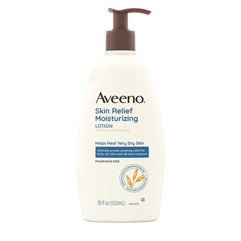 Aveeno Skin Relief Moisturizing Body Lotion 18 Oz Fragrance Free for Dry Skin