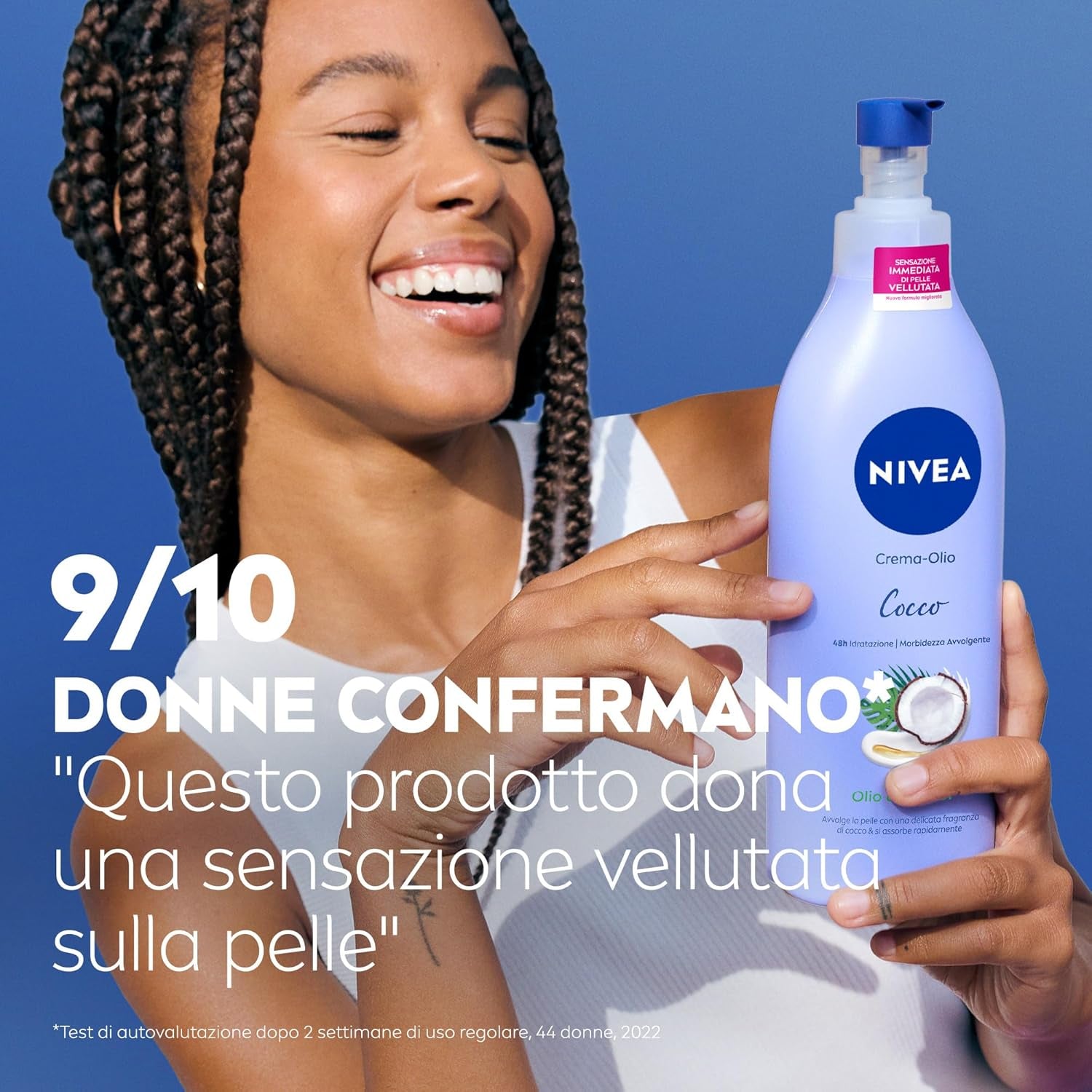 NIVEA Kokosöl-Creme & Monoi-Öl 400 Ml, Feuchtigkeitscreme 48H, Parfümierte Körpercreme Mit Monoi-Öl Und Kokosnuss-Duft, Feuchtigkeitsspendende Körpercreme Für Samtige, Trockene Haut
