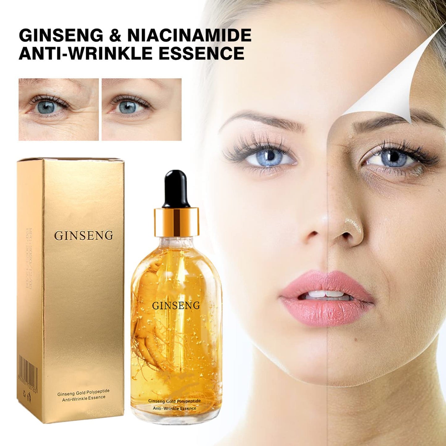 Revitalize Your Skin with Our Ginseng Polypeptide Anti-Aging Duo! 🌟 Tighten, Smooth, and Glow! 💖 #SkincareEssentials #AntiAging