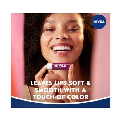 Nivea Blackberry Tinted Lip Care, 0.17 Oz - Pack of 6