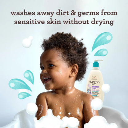 Kids Gentle Face and Body Wash for Sensitive Skin, 18 Fl Oz