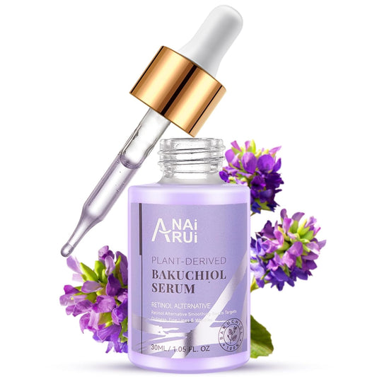 Glow Up with ANAI RUI Bakuchiol Face Serum 🌟 Your Retinol Alternative for Smoother, Youthful Skin! 💧✨ #Skincare #AntiAging #SensitiveSkin