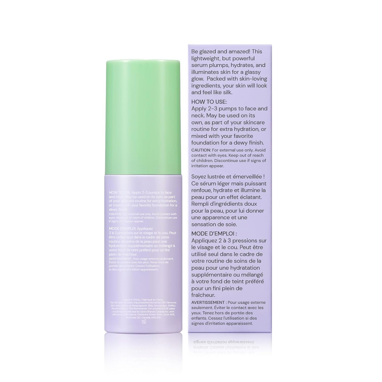Glossmetics Peptide Glazed Face Serum for Women - Hydrating, Pore Tightening, Illuminating 5% Niacinamide Serum for Face with Hyaluronic Acid Serums for Skin Care