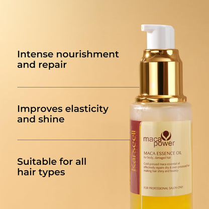 Karseell Collagen Hair Treatment Mask, Argan Oil Set for Deep Repair Conditioning of Damaged, Dry and All Hair Types, 16.9Floz + 1.69Floz