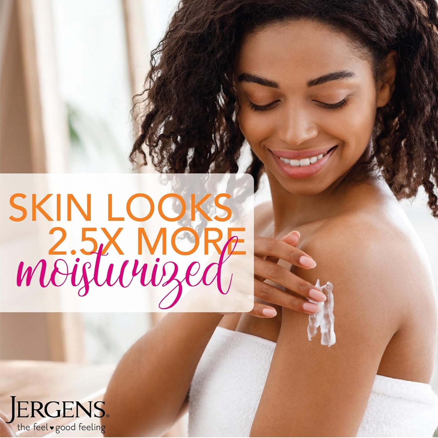 Jergens Hydrating Coconut Body Lotion, Hand and Body Moisturizer, Infused with Coconut Oil, Hydrates Dry Skin Instantly, Dermatologist Tested, 16.8 Oz, Pack of 3